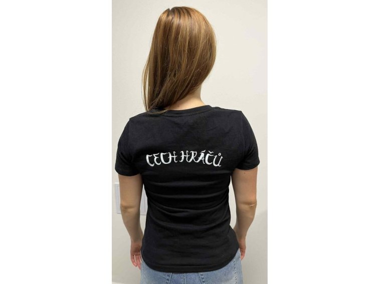 Dámské tričko - Cech Hráčů (černé) Vel. S.
