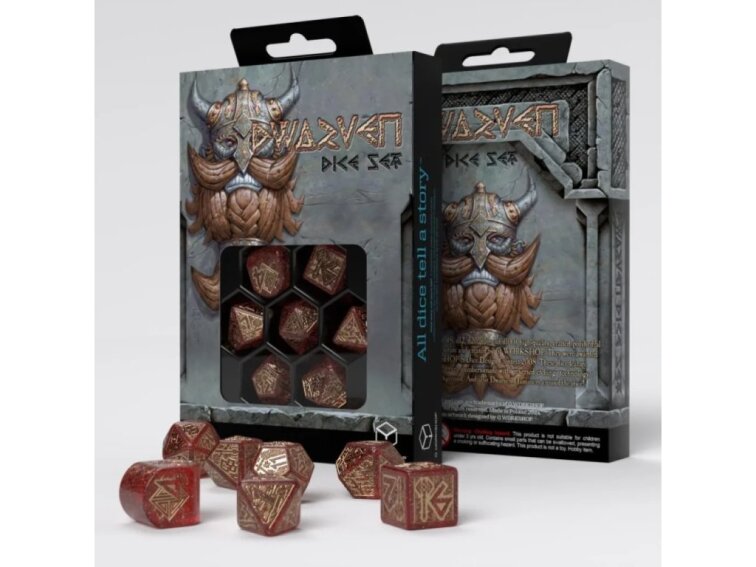 Sada trpasličích kostek - Zlato a drahokamy - Vínová