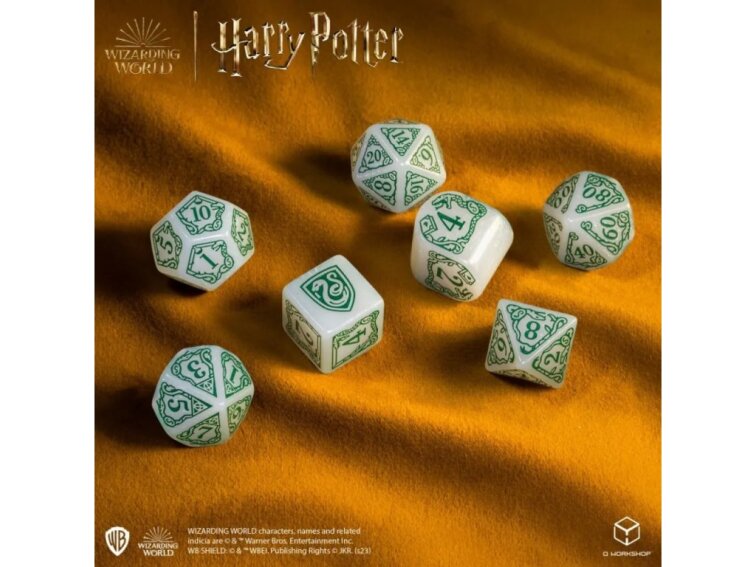 Sada kostek Harry Potter - Zmijozel - Bílo-zelená