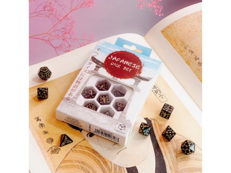 Sada Japonských kostek - Černo zlatá