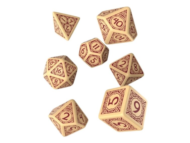 Sada kostek Viking - Béžová-burgundy