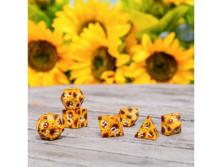 Sada kostek: Full Art Dice Set - Sunflower