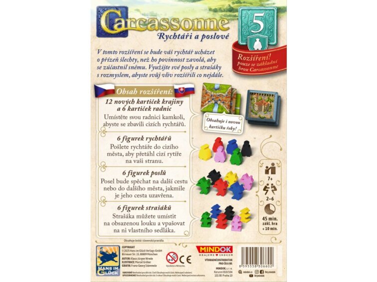 Carcassonne: Rychtáři a poslové - Rozšíření 5