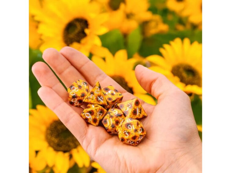 Sada kostek: Full Art Dice Set - Sunflower