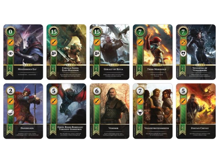 Karetní hra Gwint - Ballads Legendary Foil Cards - Scoia'Tael