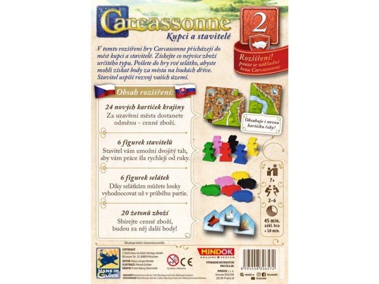 Carcassonne: Kupci a stavitelé - Rozšíření 2