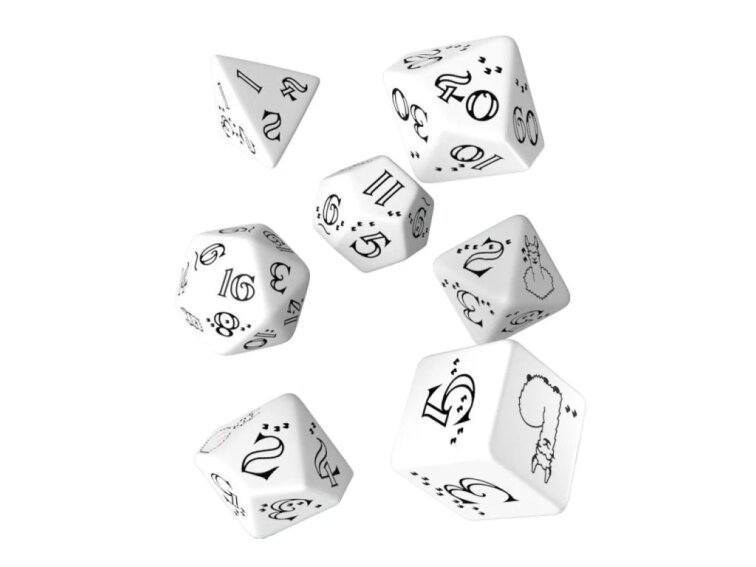 Sada kostek - Llama - Bílo-černá