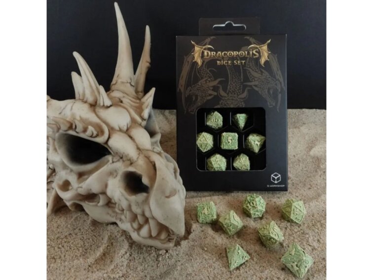 Sada kostek Dracopolis - Velšský Zelený