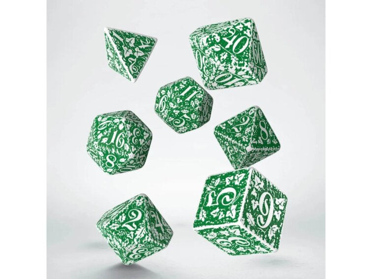 Sada lesních kostek - Bílo-zelená