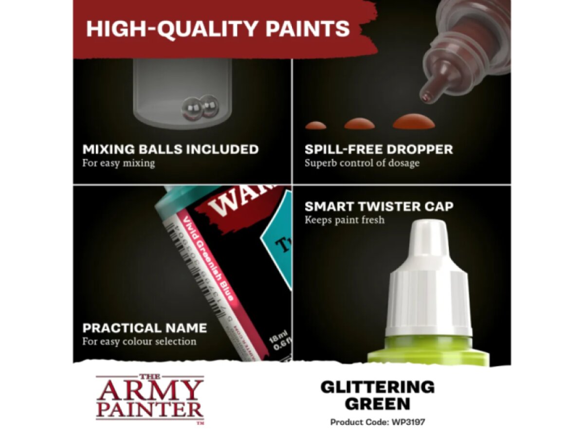 Army Painter: Fanatic Metallic - Glittering Green