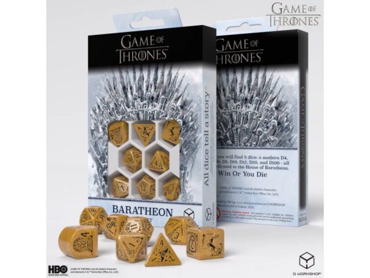 Sada kostek Game of Thrones - Baratheon