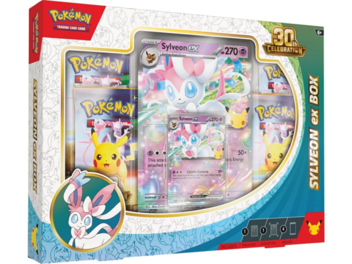 Pokémon TCG: 30th Celebration Sylveon ex Box