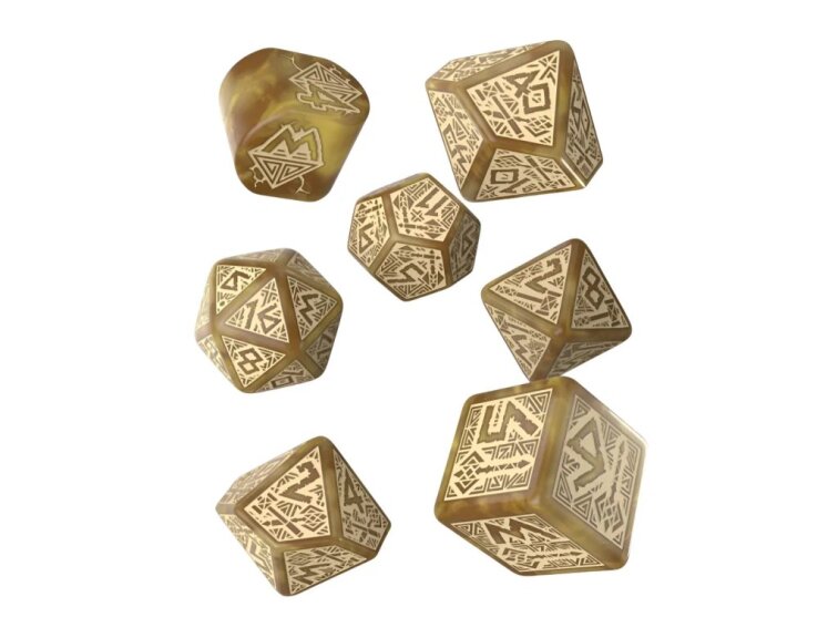 Sada trpasličích kostek - Zlato a drahokamy - Zlatá