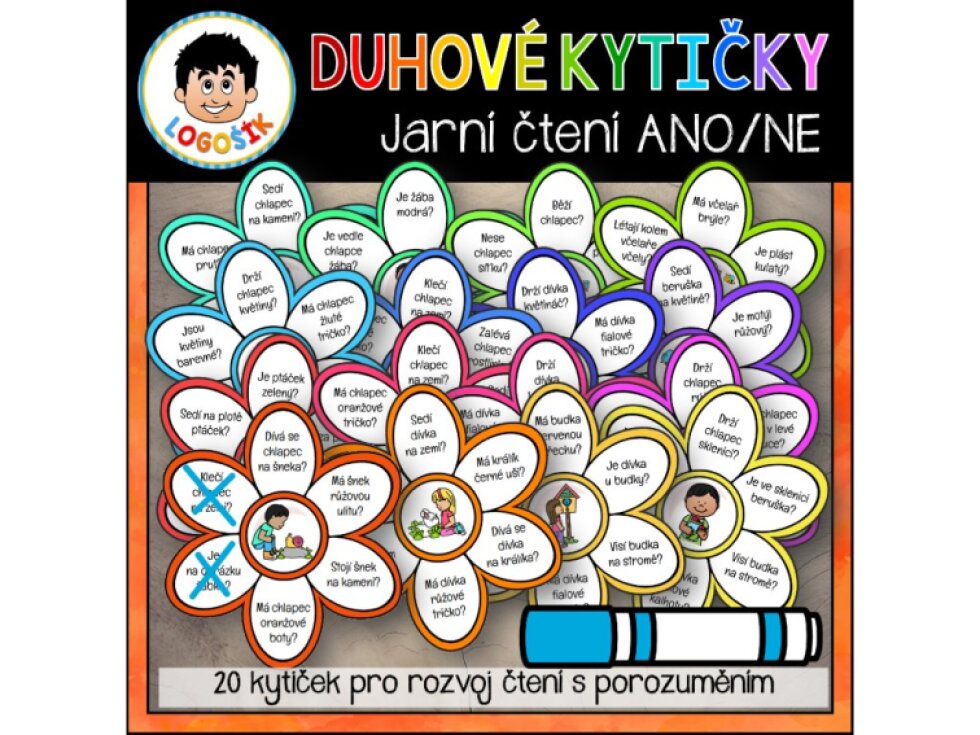 DUHOVÉ KYTIČKY - JARNÍ ČTENÍ S POROZUMĚNÍM