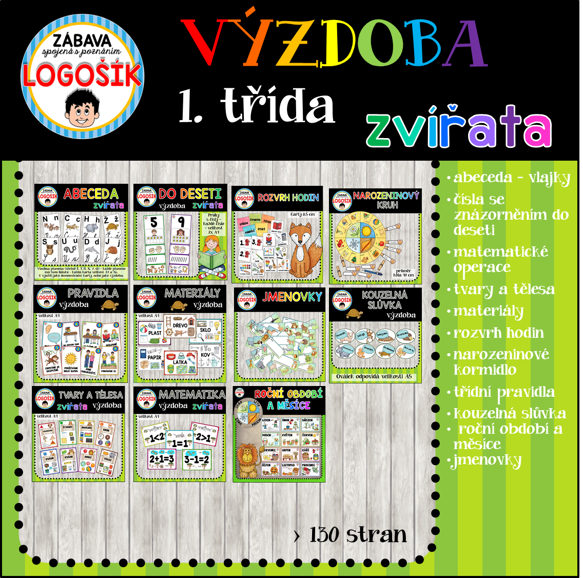 Výzdoba do škol, která je krásná, praktická a pomáhá každý den