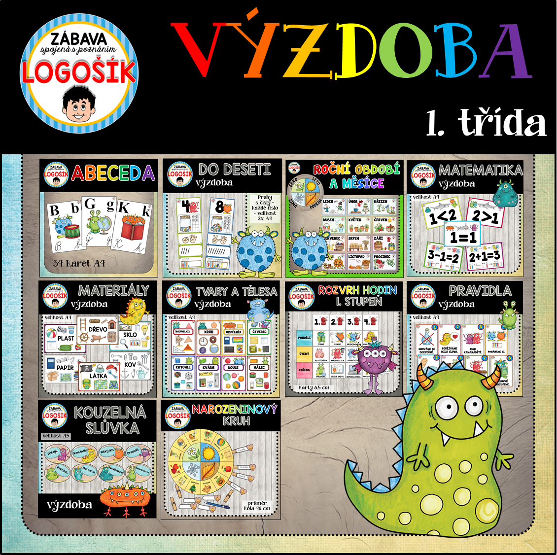 Výzdoba do škol, která je krásná, praktická a pomáhá každý den