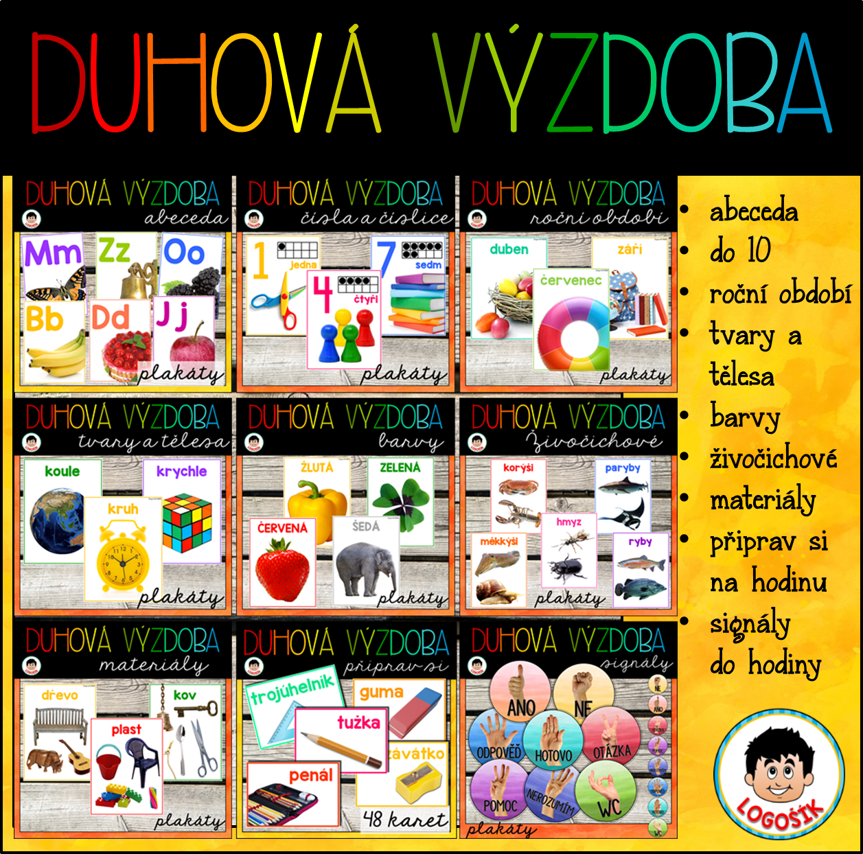 Výzdoba do škol, která je krásná, praktická a pomáhá každý den