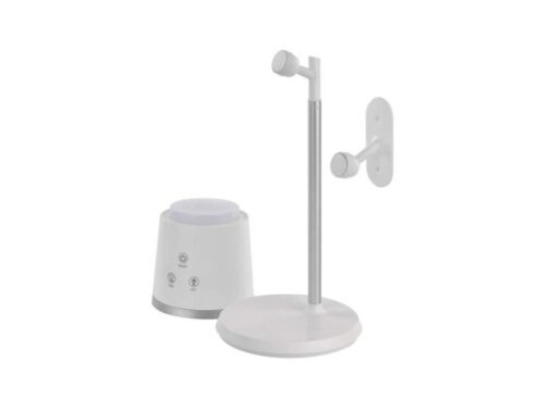 LED stolní lampa ABBIE, nabíjecí, bílá