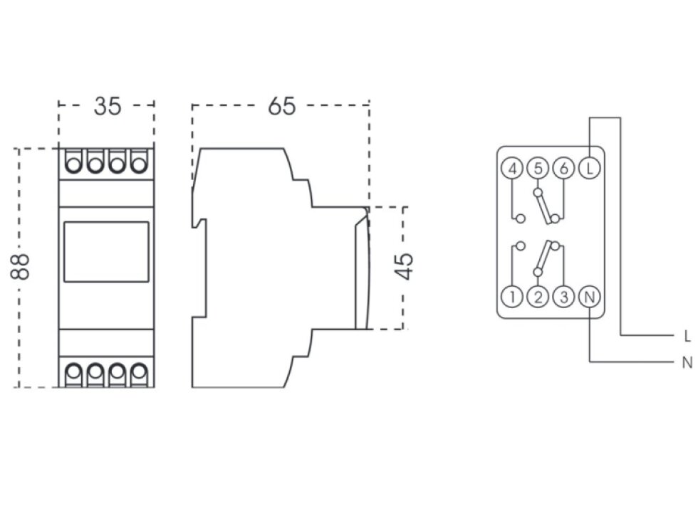 DIGI ORBIS ASTRO spínací hodiny na DIN lištu do rozvaděče