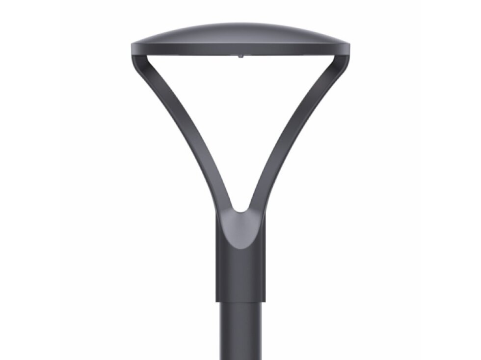 LED parkové svítidlo Hermoso 60W, 8400 lm, černé, záruka 5 let, 3000K teplá