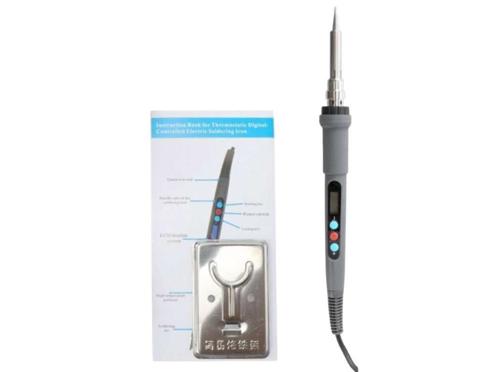 Japonská pájka - Pájecí pero DKT-907S 230V/60W s termostatem s nastavením teplot a displejem