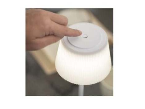 LED stolní lampa KATIE, nabíjecí, bílá