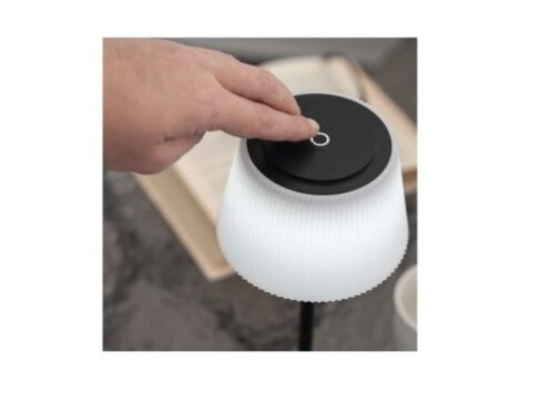 LED stolní lampa KATIE, nabíjecí, černá