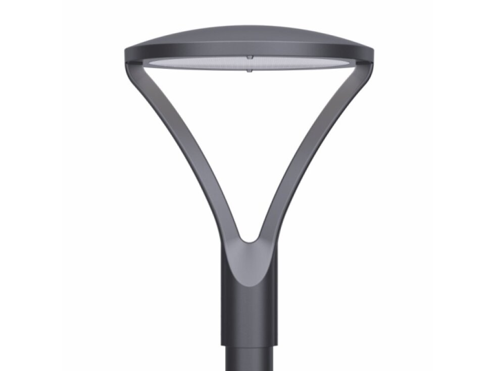 LED parkové svítidlo Hermoso 60W, 8400 lm, černé, záruka 5 let, 3000K teplá