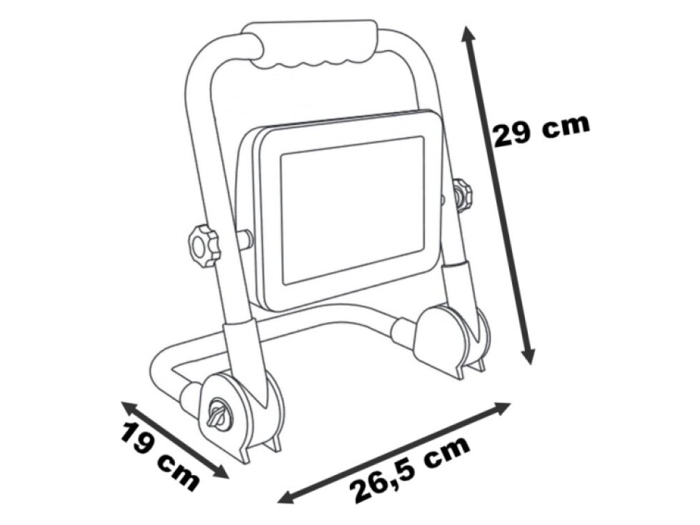 LED dobíjecí reflektor WORK 30W 4000K venkovní IP65 RMLED-30W/ORA/AKU