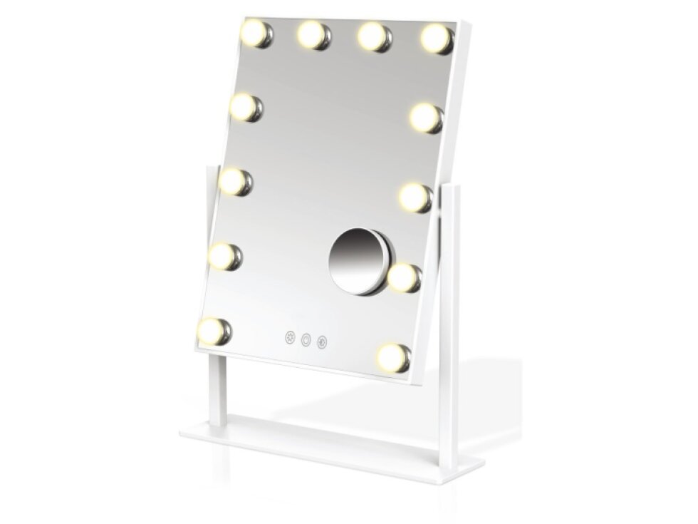 LED stolní kosmetické zrcadlo Immax MUST HAVE s magnetickým zvětšovacím zrcátkem 12W, CCT