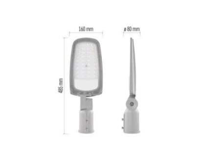 LED veřejné svítidlo SOLIS 50W, 6000 lm, neutrální bílá