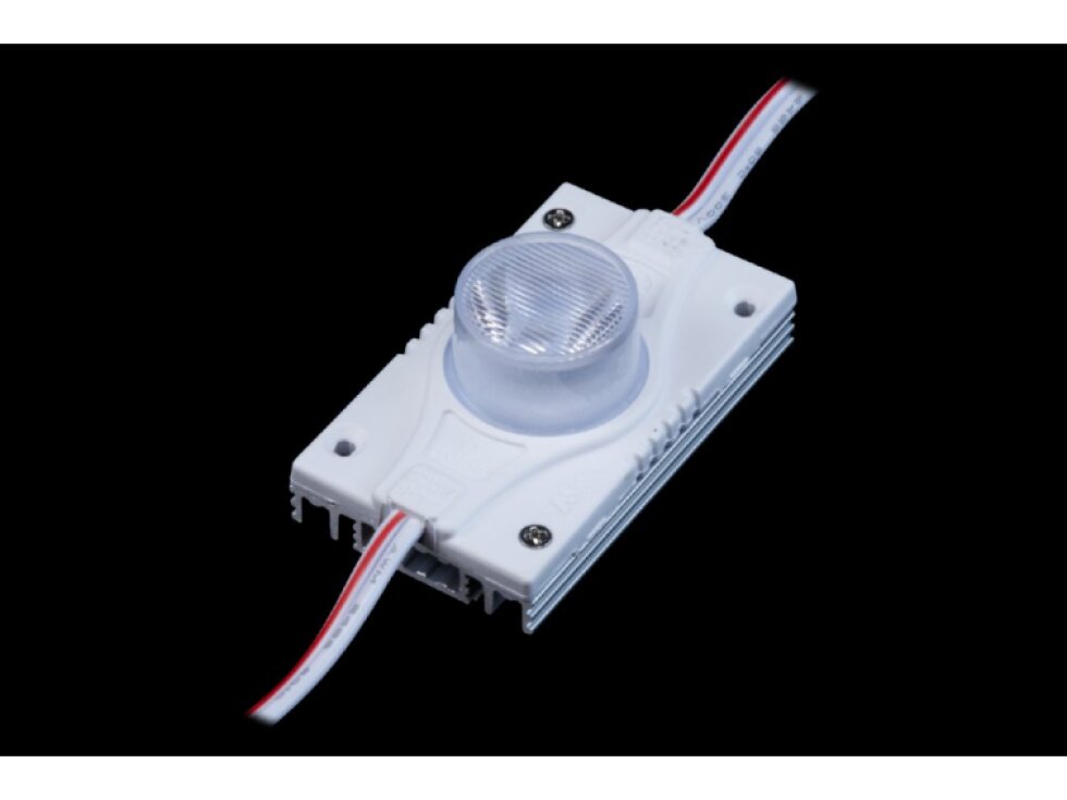 LED modul DXS 12V 3W s AL chladičem optika 20x40° 6500K