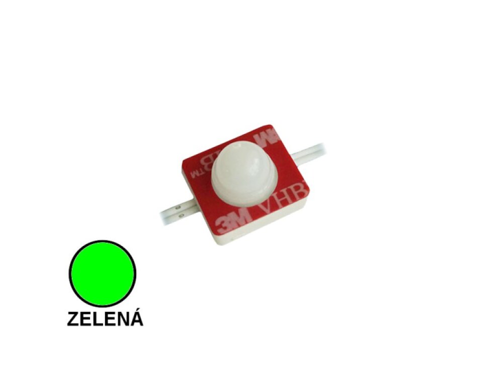 LED modul zápustný PIXEL 0,36W bodový 1čip zelená IP68