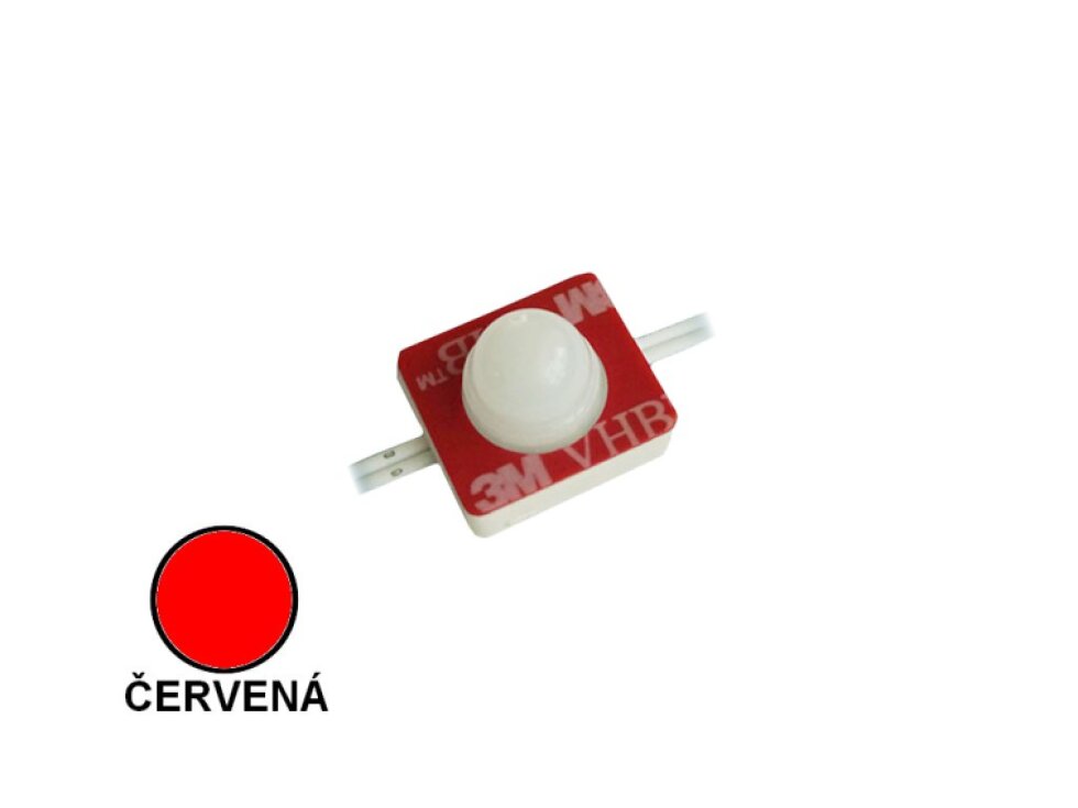 LED modul zápustný PIXEL 0,36W bodový 1čip červená IP68