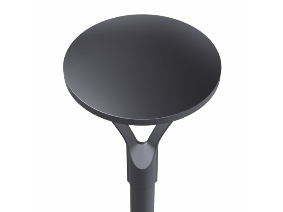 LED parkové svítidlo Hermoso 60W, 8400 lm, černé, záruka 5 let, 3000K teplá