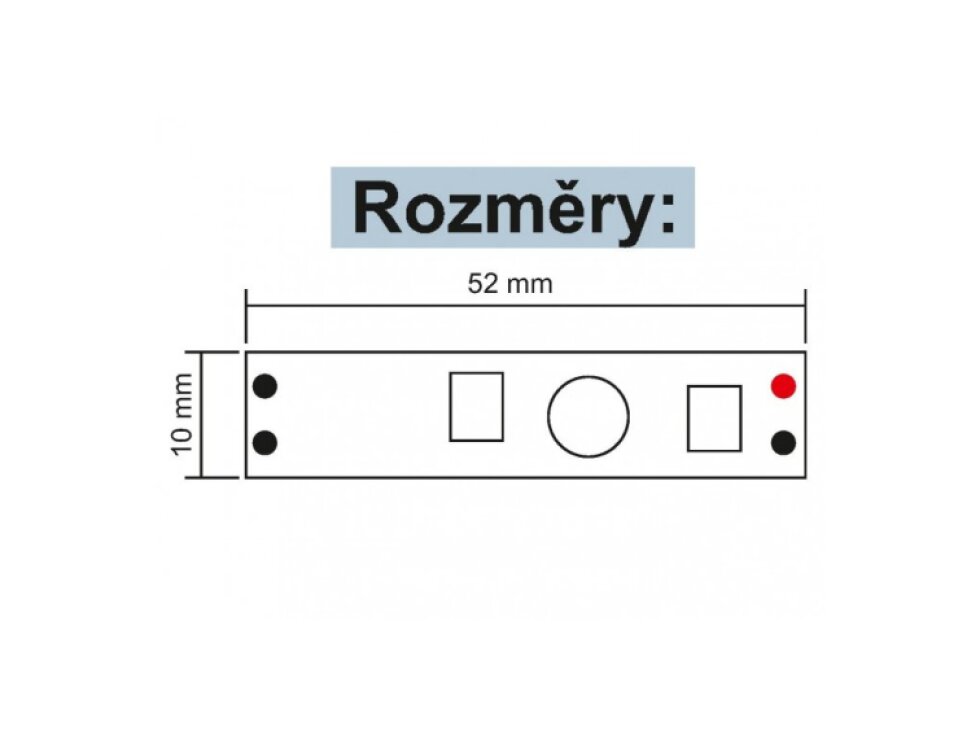 Pohybový spínač do profilu PIR 10A se senzorem pro LED pásky