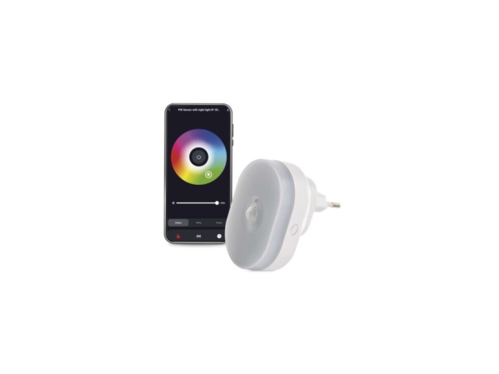 GoSmart noční světlýlko do zásuvky s PIR senzorem (pohybové čidlo) Tuya WiFi