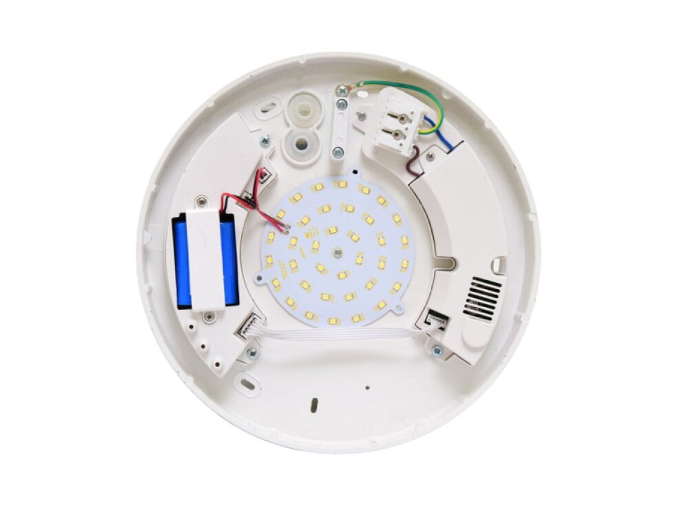 LED stropní a nástěnné svítidlo VICTOR 18W teplá bílá s nouzovým modulem IP44 W131/EM/LED/B-3000