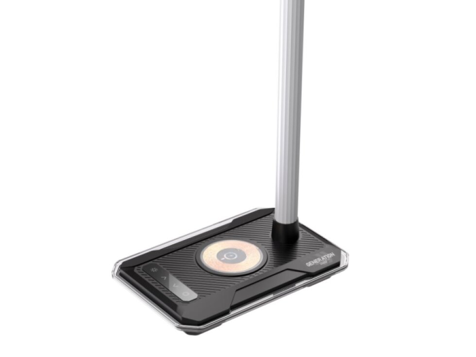 LED stolní lampička Immax GAMER RGB, QI nabíjení , USB výstup černá