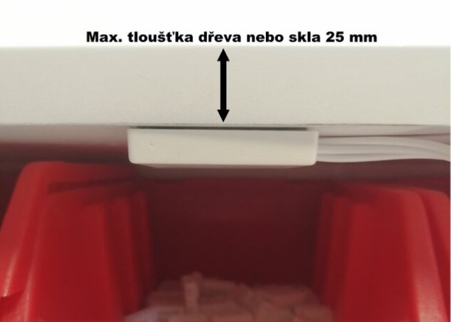 Nábytkový dotykový vypínač pod desku/sklo kapacitní spínač/stmívač + paměť TD352