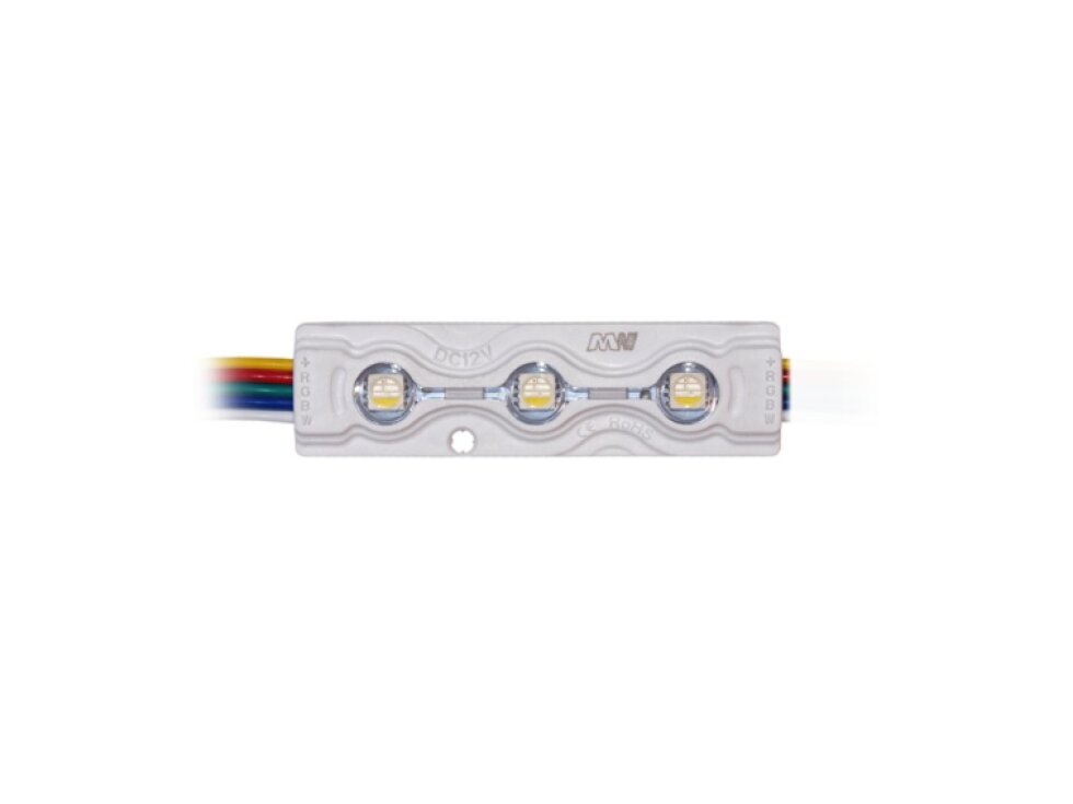 LED modul RGBW 12V 0,96W 3čip barevný + bílá IP67