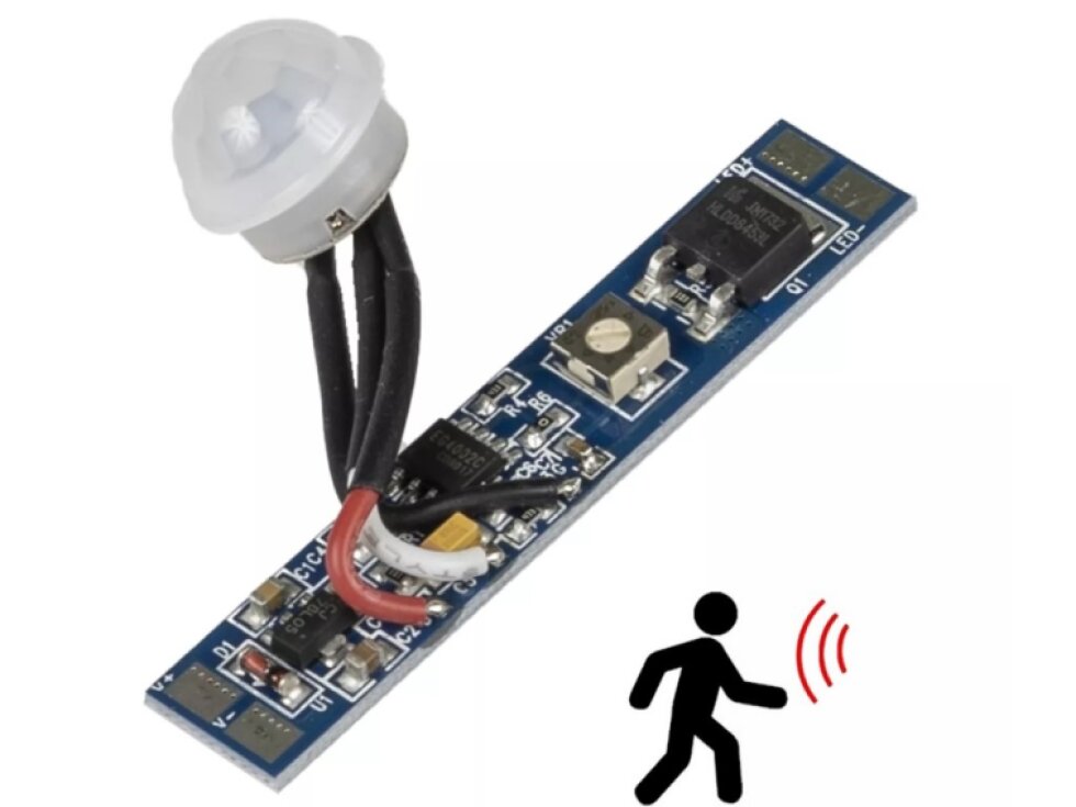 Pohybový spínač do profilu PIR 10A se senzorem pro LED pásky