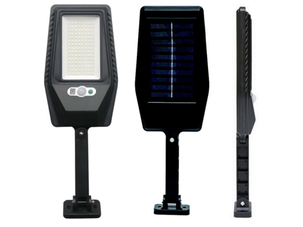 LED solární pouliční svítidlo MODO 20W s dálkovým ovladačem a senzorem 3000K