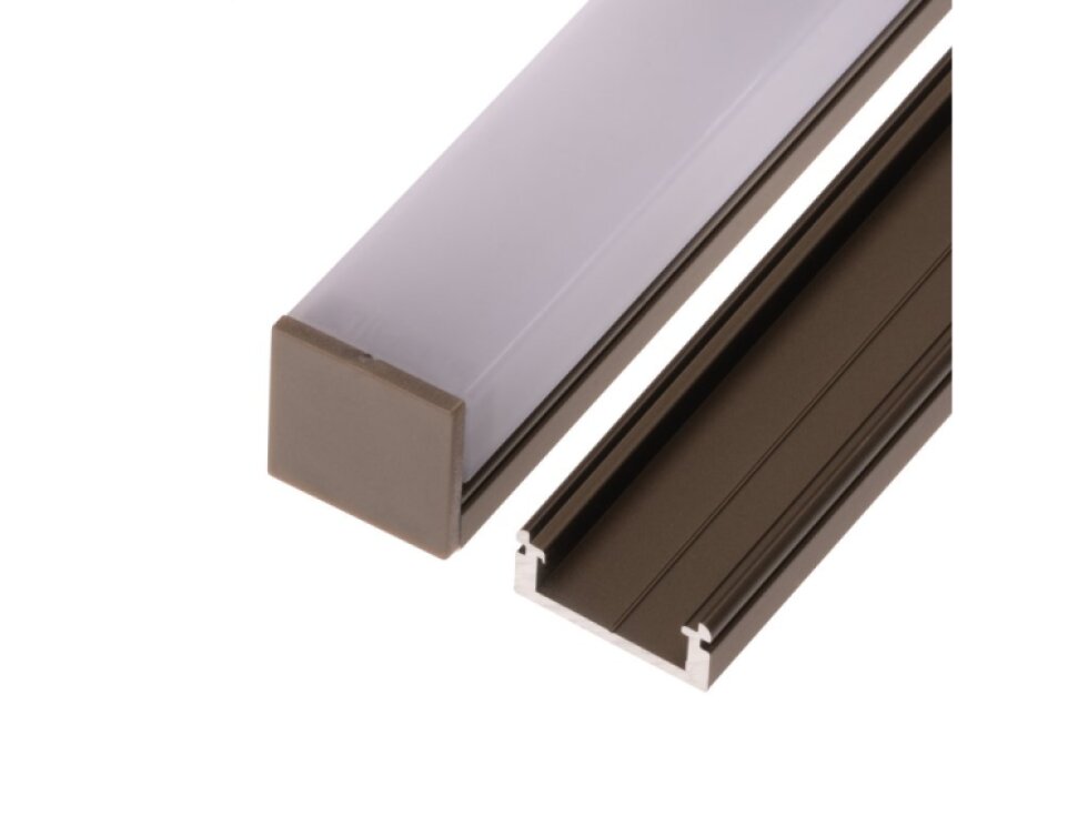 Koncovka profilu N14H bronz