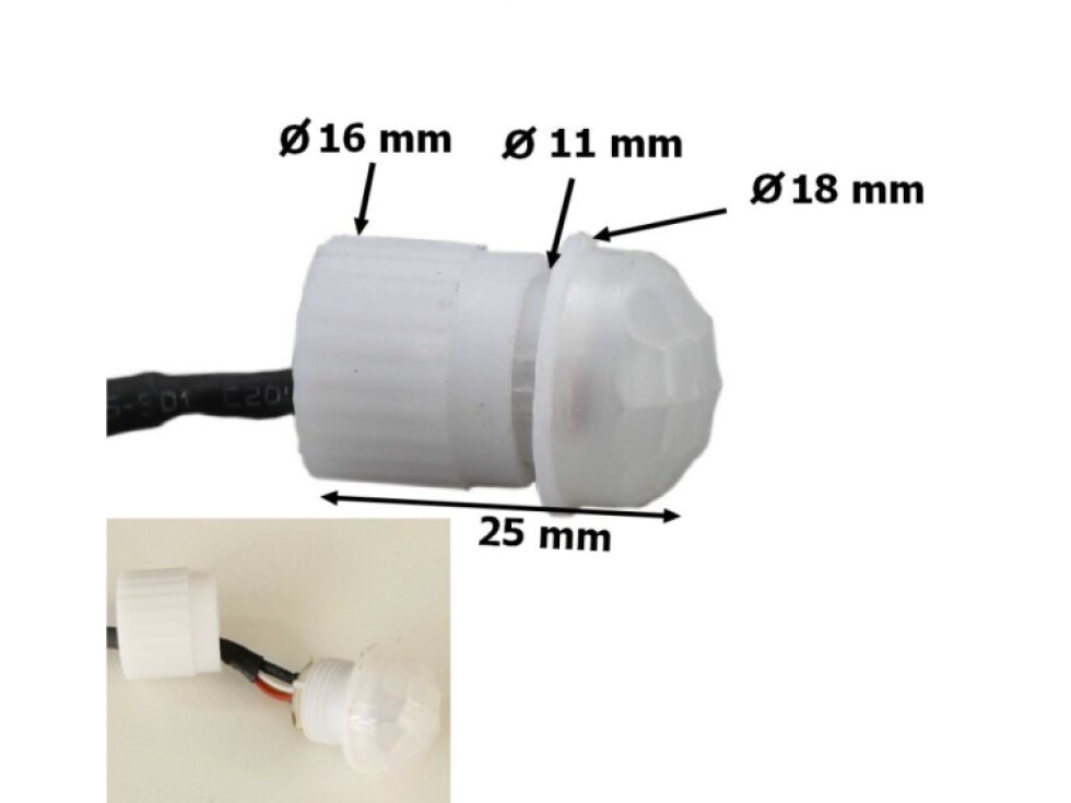 Pohybové čidlo IS24-SONDA 230V vestavný senzor pro zavrtání
