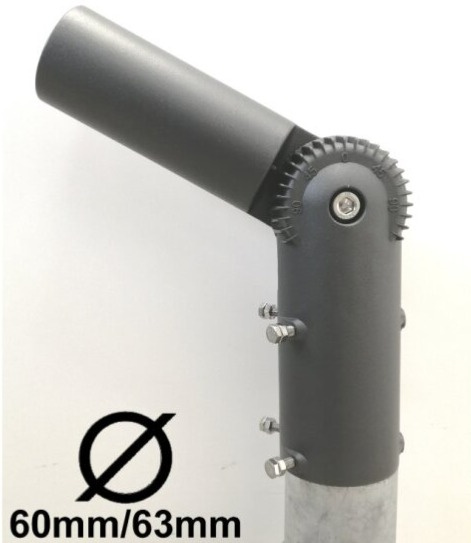 SL adaptér - úhlový kloub na sloup VO redukce 60mm/63mm