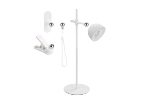 LED stolní lampa SOPHIE, nabíjecí, bílá