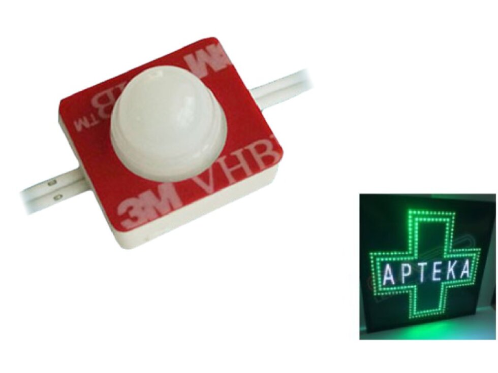 LED modul zápustný PIXEL 0,36W bodový 1čip studená bílá IP68