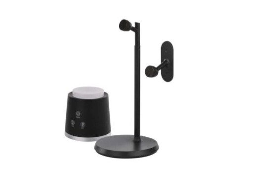 LED stolní lampa ABBIE nabíjecí, černá