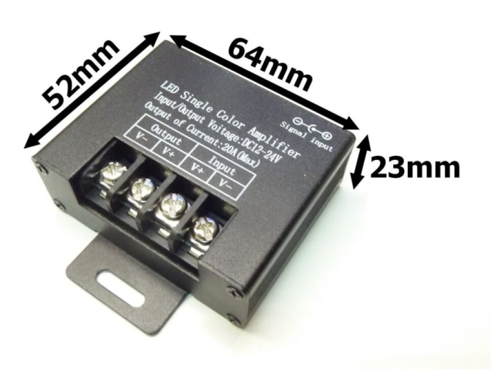 Jednokanálový zesilovač LED signálu AMP7